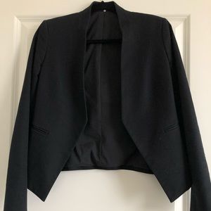 Black No lapel blazer